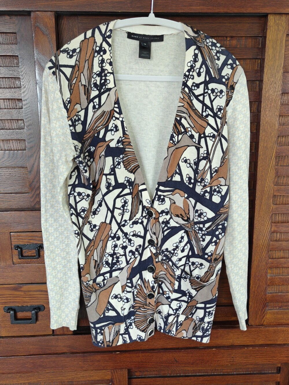 Marc by Marc Jacobs Bird Print Cardigan - Picture 3 of 6
